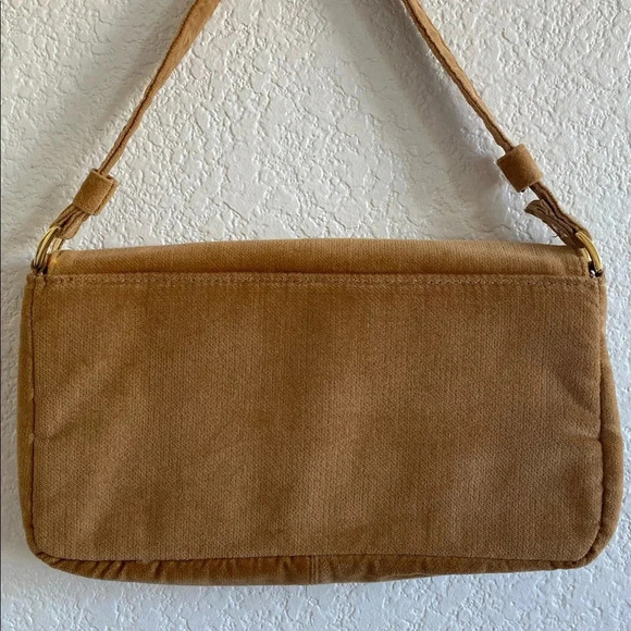 Vintage Victoria Secret camel corduroy Bag - Picture 3 of 6